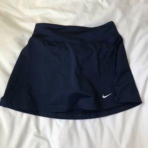 nike dri-fit navy blue tennis skort